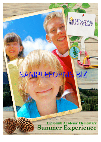Summer Camp Front Brochure pdf free